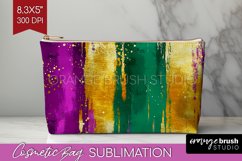 Mardi Gras Cosmetic Bag - Carnival Makeup Bag PNG Product Image 1