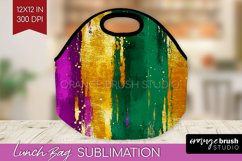 Mardi Gras Lunch Bag - Carnival Lunch Bug PNG Sublimation Product Image 1