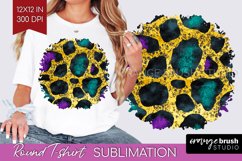 Mardi Gras Round Tshirt Background - Carnival PNG Product Image 1