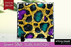 Mardi Gras Slate PNG - Carnival Square Slate Sublimation Product Image 1