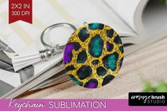 Mardi Gras Keychain PNG - Carnival Keychain Sublimation Product Image 1