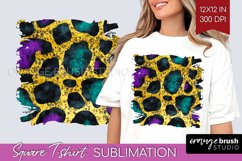 Mardi Gras Square Tshirt Background - Carnival PNG Product Image 1
