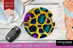 Mardi Gras Car Coaster - Carnival Coaster PNG Sublimation Product Image 1