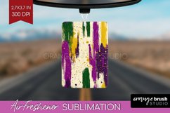 Mardi Gras Air Freshener PNG - Carnival PNG Sublimation Product Image 1
