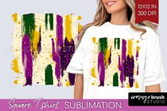 Mardi Gras Square Tshirt Background - Carnival PNG Product Image 1