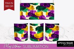 Mardi Gras Mug Wrap - Carnival Mug PNG Sublimation Product Image 1