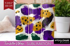 Mardi Gras Tumbler Wrap - Carnival Tumbler PNG Sublimation Product Image 1