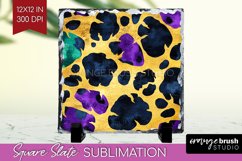 Mardi Gras Slate PNG - Carnival Square Slate Sublimation Product Image 1
