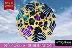 Mardi Gras Wind Spinner Sublimation PNG - Carnival Round Product Image 1