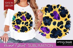 Mardi Gras Round Tshirt Background - Carnival PNG Product Image 1