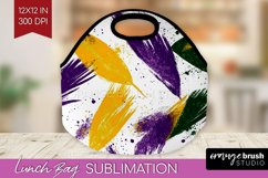 Mardi Gras Lunch Bag - Carnival Lunch Bug PNG Sublimation Product Image 1