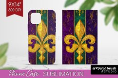 Mardi Gras Phone Case PNG - Carnival Case PNG Sublimation Product Image 1