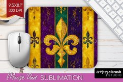 Mardi Gras Mouse Pad Sublimation - Carnival Mousepad PNG Product Image 1
