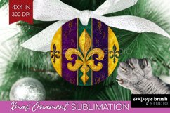 Mardi Gras Ornament PNG - Carnival PNG Sublimation Product Image 1