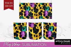Mardi Gras Mug Wrap - Carnival Mug PNG Sublimation Product Image 1