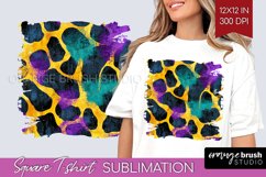 Mardi Gras Square Tshirt Background - Carnival PNG Product Image 1