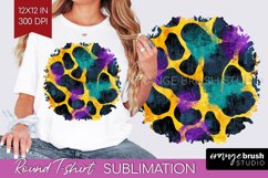 Mardi Gras Round Tshirt Background - Carnival PNG Product Image 1