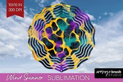 Mardi Gras Wind Spinner Sublimation PNG - Carnival Round Product Image 1