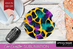 Mardi Gras Car Coaster - Carnival Coaster PNG Sublimation Product Image 1