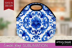 Mediterranean Lunch Bag - Italian Tile Lunch Bug PNG Product Image 1