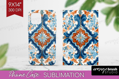 Mediterranean Phone Case PNG - Italian Tile Case PNG Product Image 1