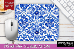 Mediterranean Mouse Pad Sublimation - Italian Tile Mousepad Product Image 1