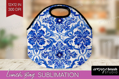 Mediterranean Lunch Bag - Italian Tile Lunch Bug PNG Product Image 1