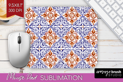 Mediterranean Mouse Pad Sublimation - Italian Tile Mousepad Product Image 1