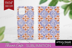 Mediterranean Phone Case PNG - Italian Tile Case PNG Product Image 1