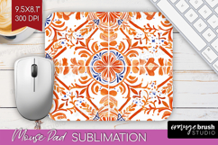 Mediterranean Mouse Pad Sublimation - Italian Tile Mousepad Product Image 1