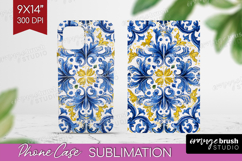 Mediterranean Phone Case PNG - Italian Tile Case PNG Product Image 1