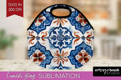 Mediterranean Lunch Bag - Italian Tile Lunch Bug PNG Product Image 1