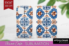 Mediterranean Phone Case PNG - Italian Tile Case PNG Product Image 1