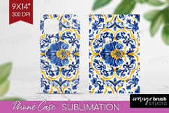 Mediterranean Phone Case PNG - Italian Tile Case PNG Product Image 1