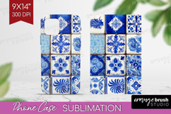 Mediterranean Phone Case PNG - Italian Tile Case PNG Product Image 1