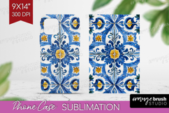 Mediterranean Phone Case PNG - Italian Tile Case PNG Product Image 1