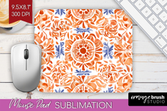 Mediterranean Mouse Pad Sublimation - Italian Tile Mousepad Product Image 1