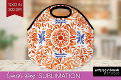 Mediterranean Lunch Bag - Italian Tile Lunch Bug PNG Product Image 1