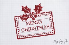 Christmas Post Stamps Merry christmas Sublimation PNG Product Image 1