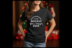 Bella Canvas t-shirt mock-up BLACK Product Image 1