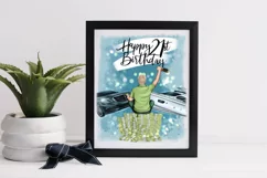 Birthday clip art, best friends clipart, anniversary. Product Image 3