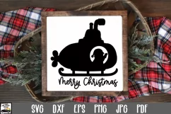 Santa Submarine SVG File - Merry Christmas SVG File Product Image 1