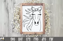 Horse SVG File - Horse with Bandana SVG File Product Image 1