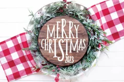 Merry Christmas 2023 SVG - Christmas Ornament SVG File Product Image 2