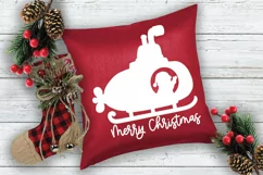 Santa Submarine SVG File - Merry Christmas SVG File Product Image 4