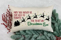 Christmas Sign SVG File - Santa and Reindeer SVG Product Image 2
