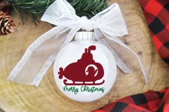 Santa Submarine SVG File - Merry Christmas SVG File Product Image 3