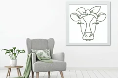 Cow SVG File - Cow with Bandana SVG Cut File Product Image 3