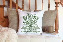 Floral Book SVG File | Into My Book I Go SVG Product Image 3