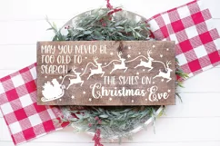 Christmas Sign SVG File - Santa and Reindeer SVG Product Image 4